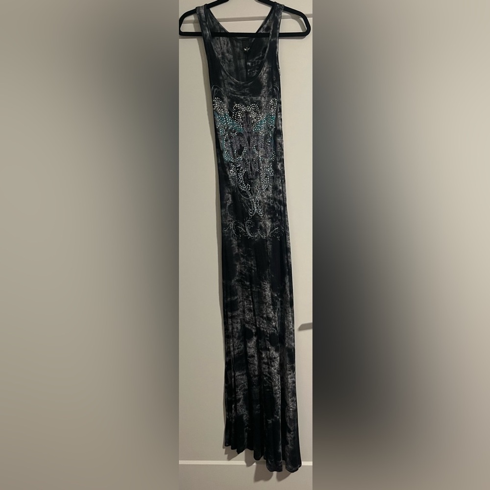 Black and Blue Women's Dress - Beach coverup - from Sint Maarten
